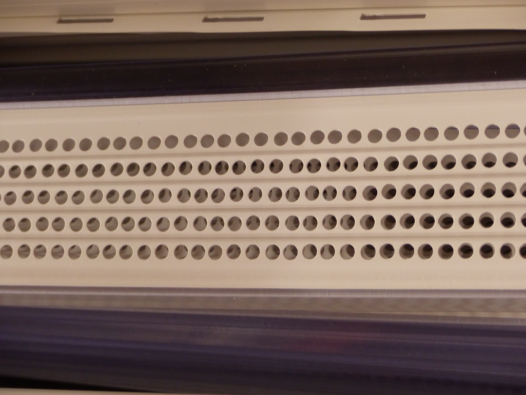 Vinyl gutter guard detail